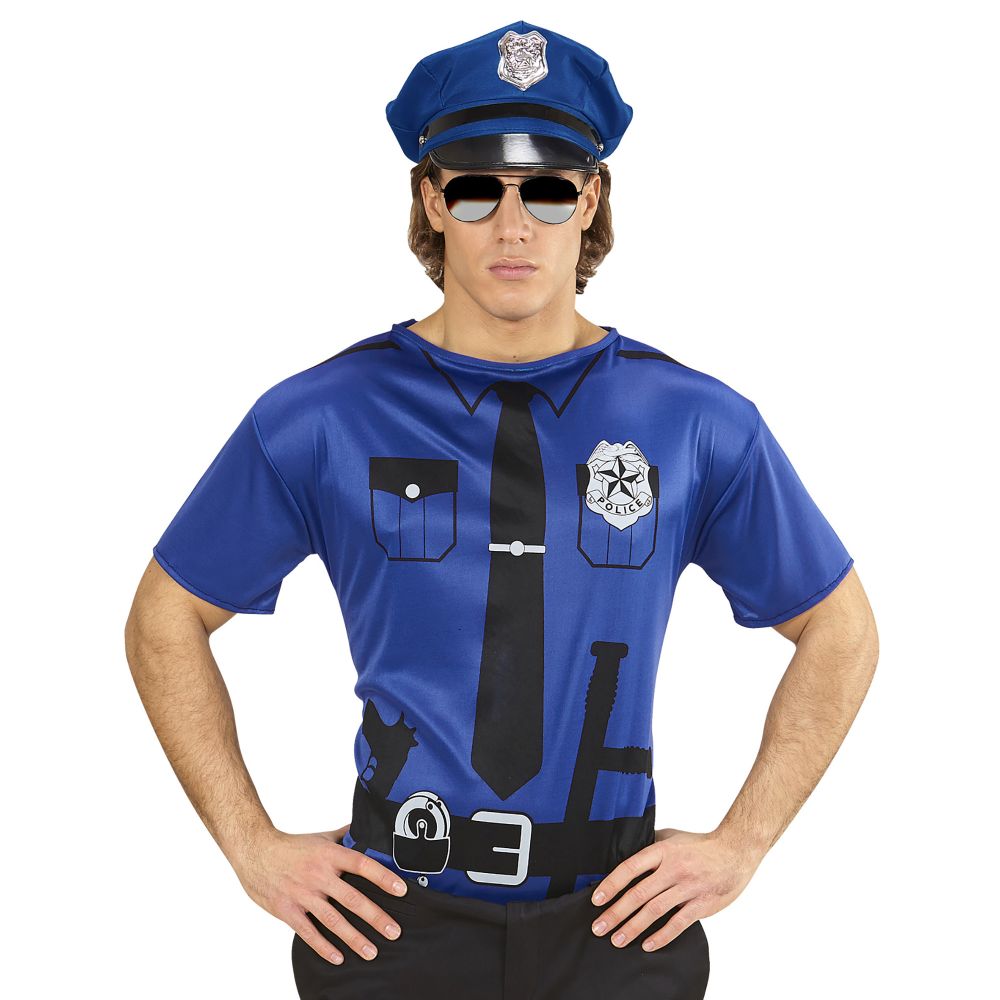 Vooruitzicht Waardig Voldoen Politie T-shirt | Carnaval.nu