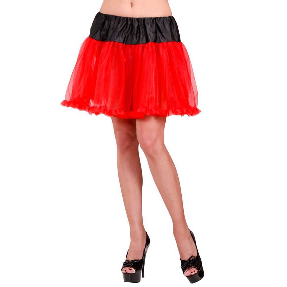 President Leerling Raak verstrikt Petticoat Zwart/rood | Carnaval.nu